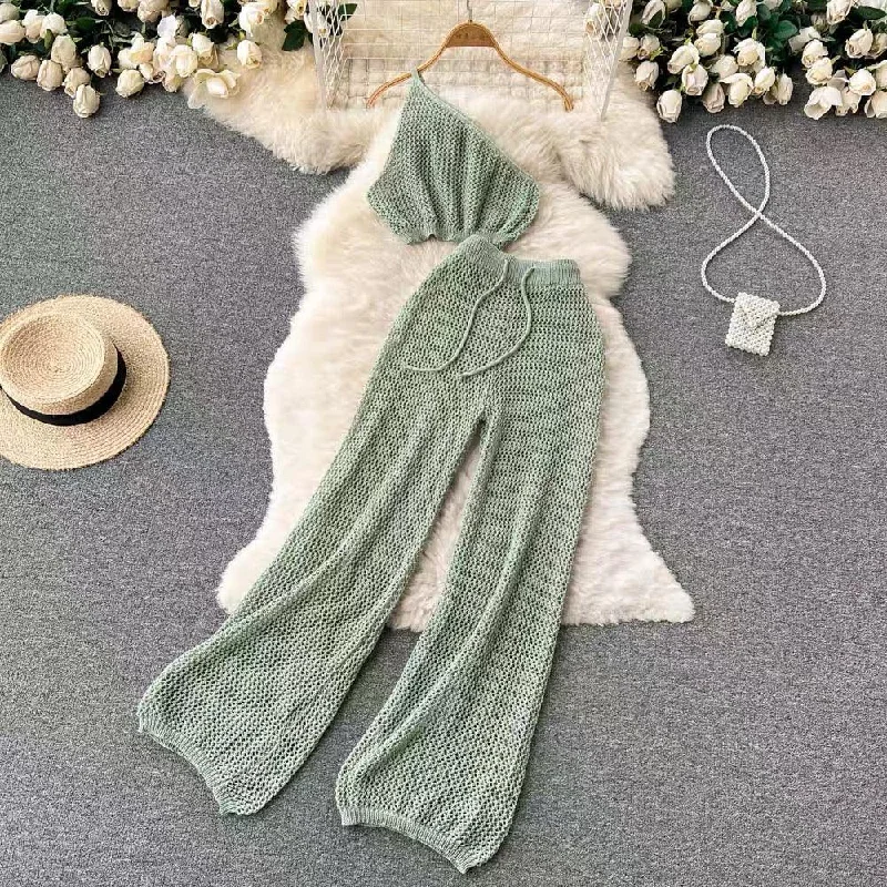 Factory Direct Sale Hola Crochet Coord Set