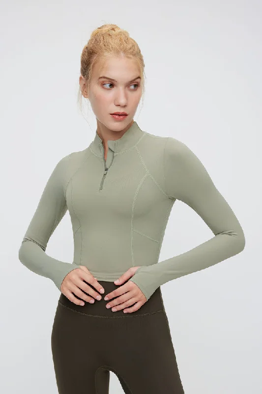 Grand Opening Sale Long Sleeve Half Zip