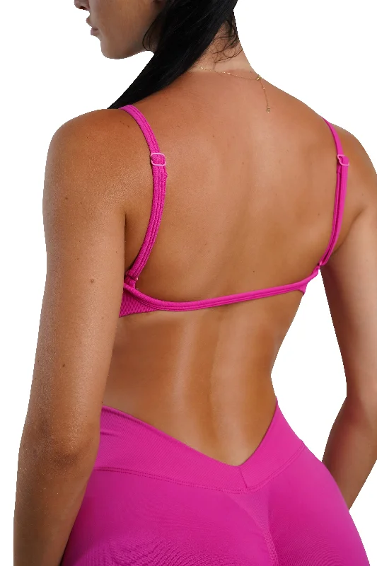 Price Drop Minimal Crop - Fuchsia