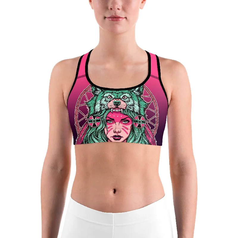 Online Specials Native American Warrior Sports bra