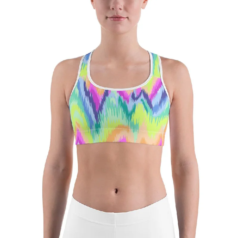 Members Only Rave Sound Wave Sports Bra