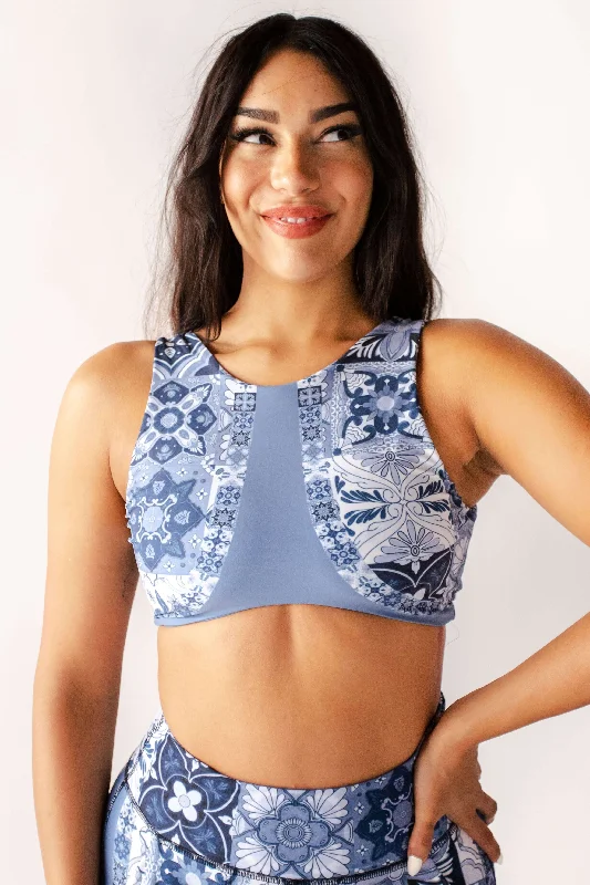 Act Fast Twist & Turn Tank - Mosaic In Blue