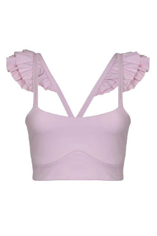 Low Prices Ruffle Crop Plie