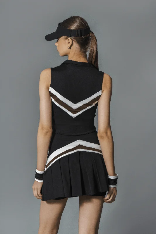 Price Buster Serena Top Black / Chantilly / Dark Chocolate