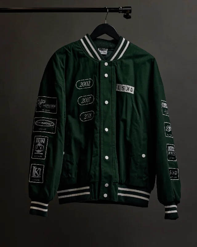 Weekend Flash Sale Unisex Timeline Jacket - Vital Green-White