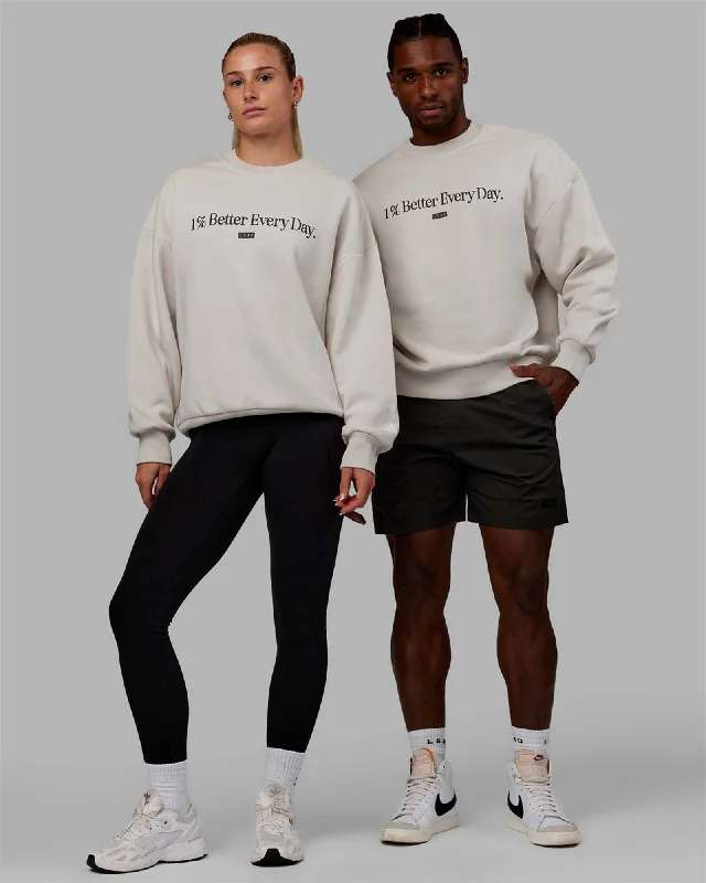 Final Markdown Unisex 1% Better Sweater Oversize - Lunar Rock-Pirate Black