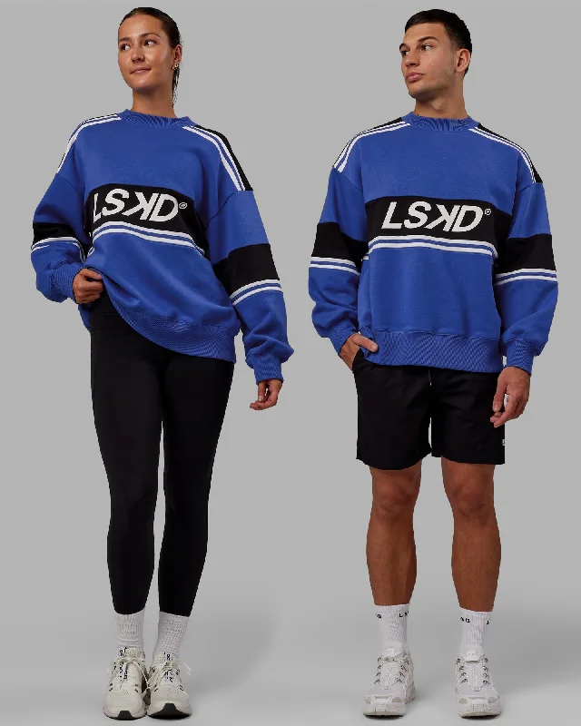 Must-Have Deals Unisex A-Team Sweater Oversize - Power Cobalt-Black