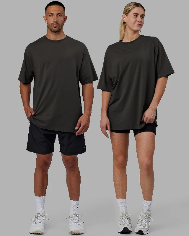 Major Savings Unisex Deluxe PimaFLX Tee Oversize - Pirate Black