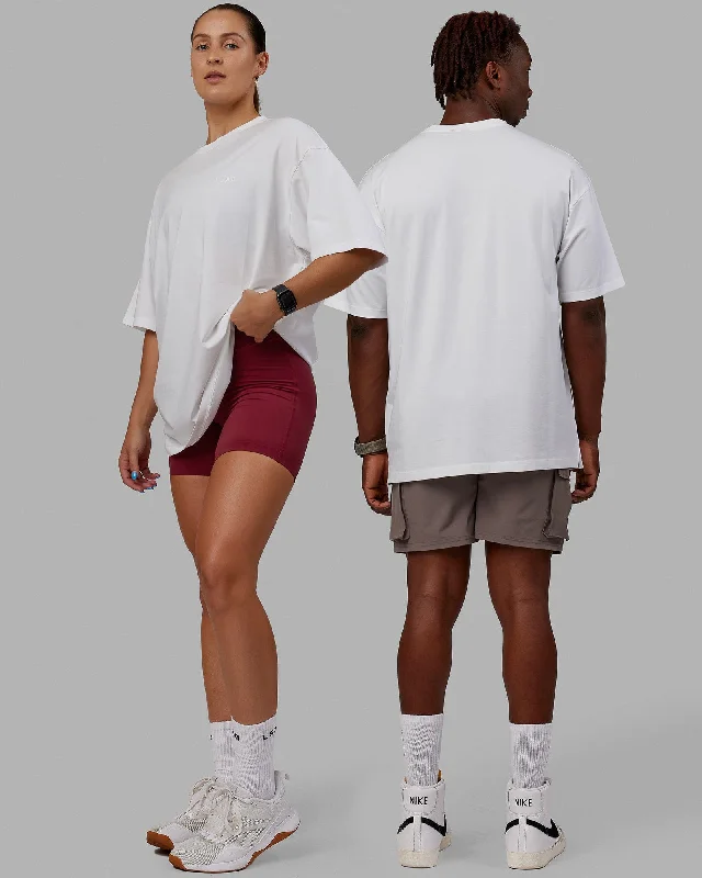 Season Finale Sale Unisex Deluxe PimaFLX Tee Oversize - White