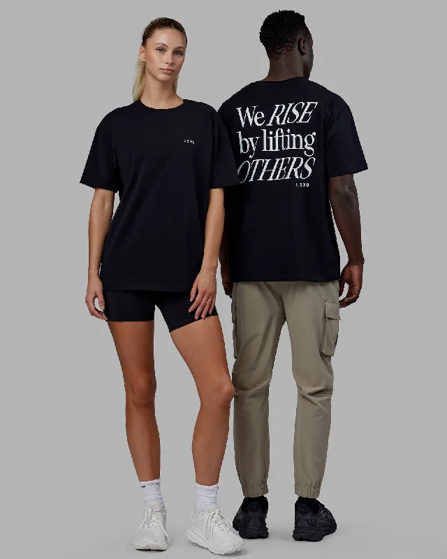 Flash Sale Unisex Lift-Up FLXCotton Tee Oversize - Black-White