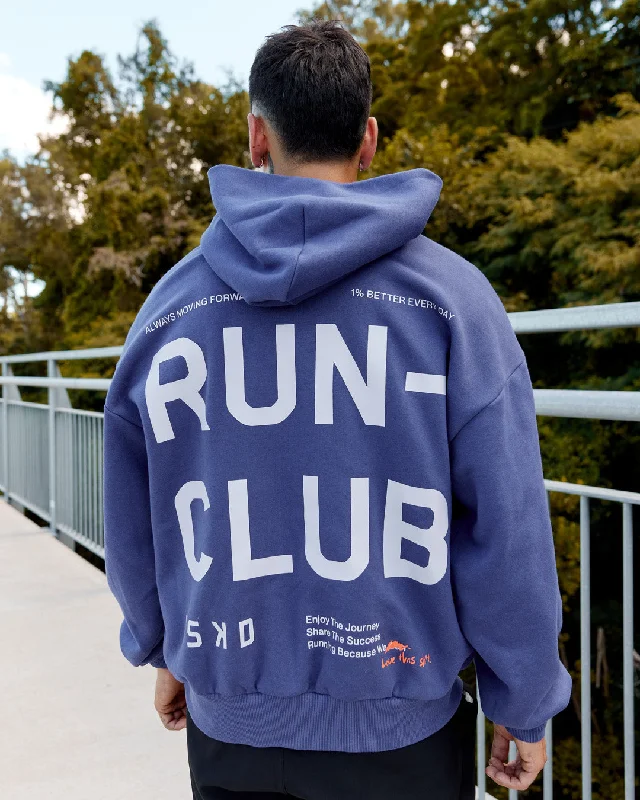 Don't Miss Unisex Love The Run Hoodie Oversize - Future Dusk-Galactic Lilac