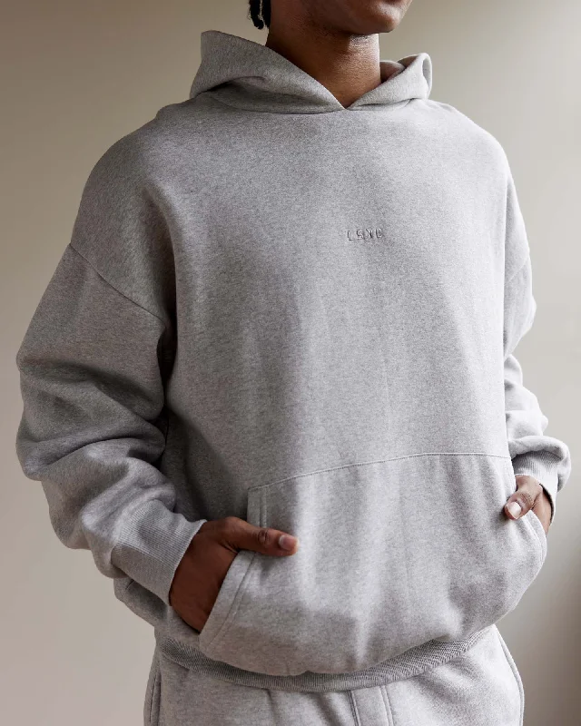 Online Only Unisex MVP Hoodie Oversize - Light Grey Marl