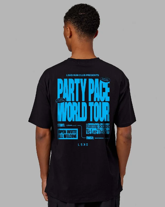 Today’s Special Unisex Party Pace FLXCotton Oversize Tee - Black-Blue