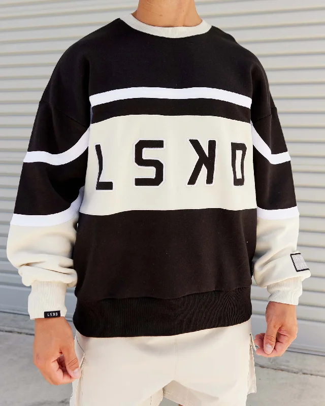 Early Access Unisex PrimeTime Sweater Oversize - Black-Bone