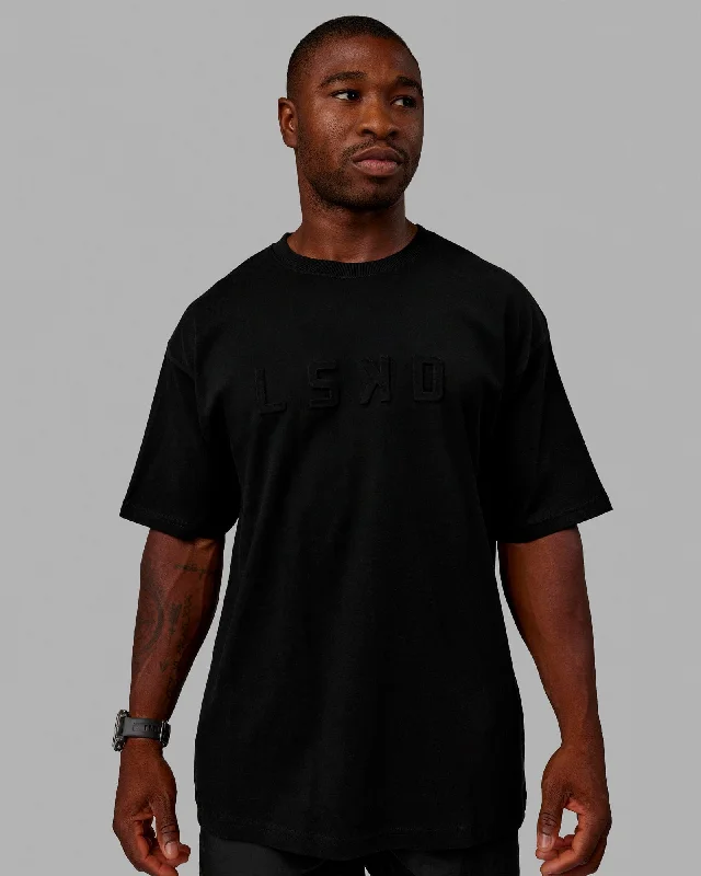 Take Advantage Unisex Stamped 2.0 Heavyweight Tee Oversize - Black
