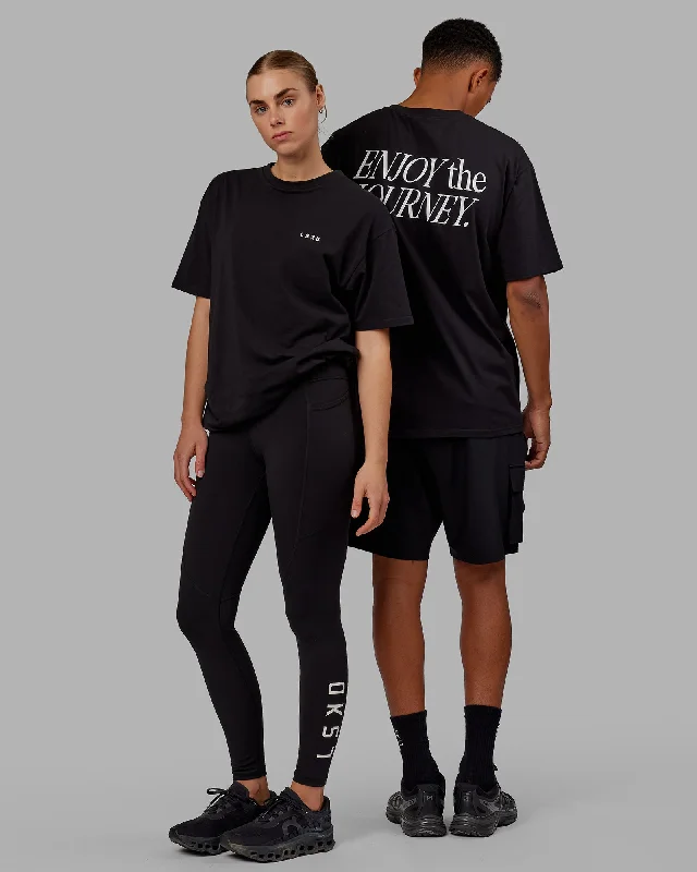 Weekend Deal Unisex VS1 FLXCotton Tee Oversize - Black-White