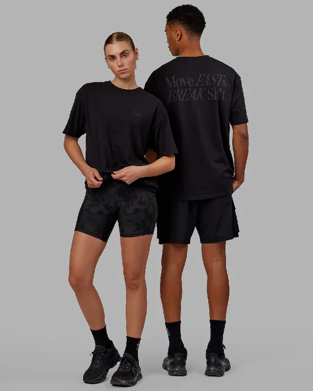 Clearance Sale Unisex VS5 FLXCotton Tee Oversize - Black-Black