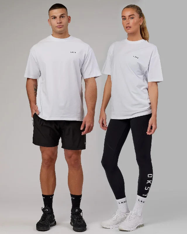 Customer Appreciation Sale Unisex VS5 FLXCotton Tee Oversize - White-Black