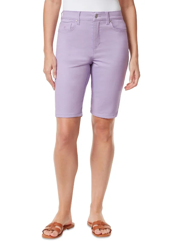New Markdowns Amanda Womens High Rise Knee-Length Bermuda Shorts