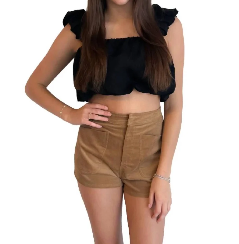 Stock Clearance Autumn Lover Shorts In Brown