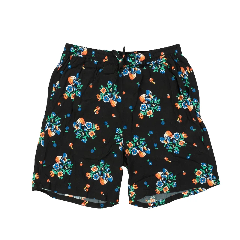 Deal of the Week Black Rayon Multicolored Design Shorts