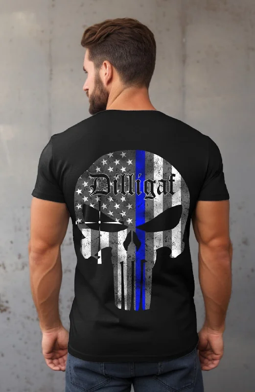 Clearance Items Blue Lives Matter Punisher Tee