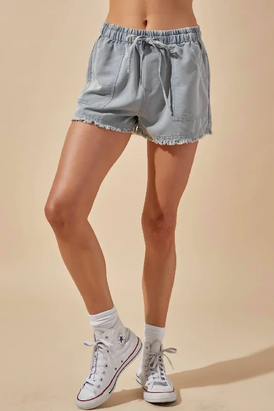 Exclusive Preview Drawstring Short In Denim Blue