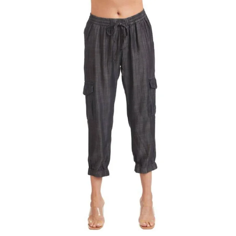 Mega Sale Gray Washed Cargo Jogger
