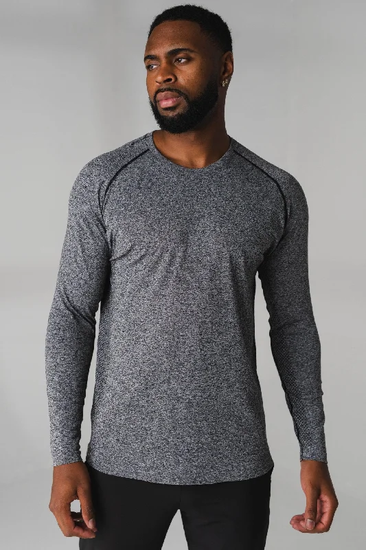 Act Fast Vitality Kinetic® Long Sleeve Tee - Midnight Marl