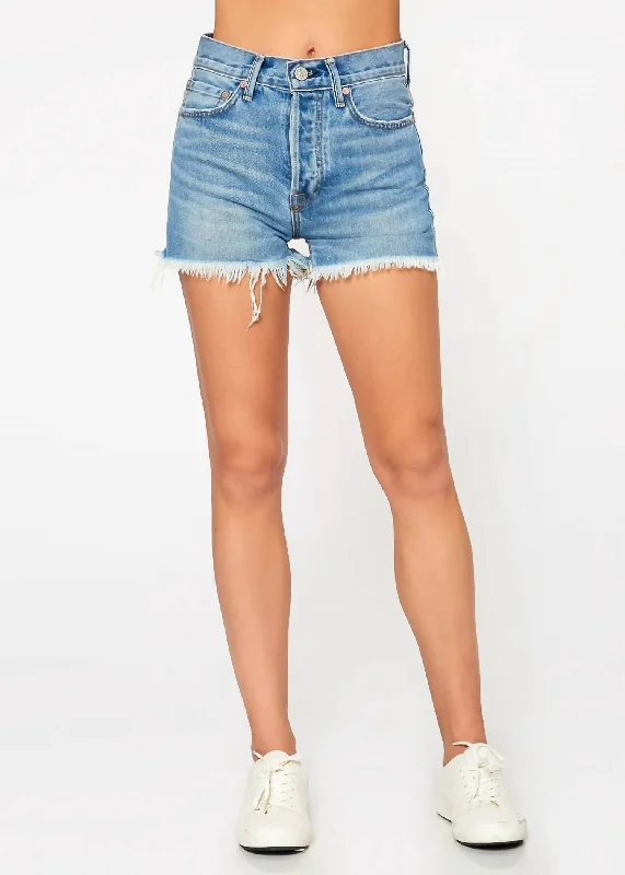 Limited Time Muse Denim Short In Denim Light Blue
