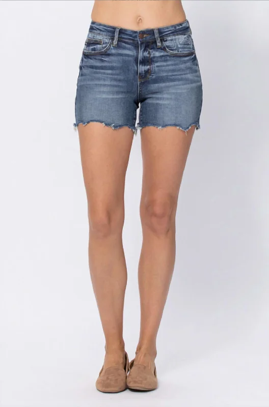 Take Advantage Paisley Bandana Short In Blue