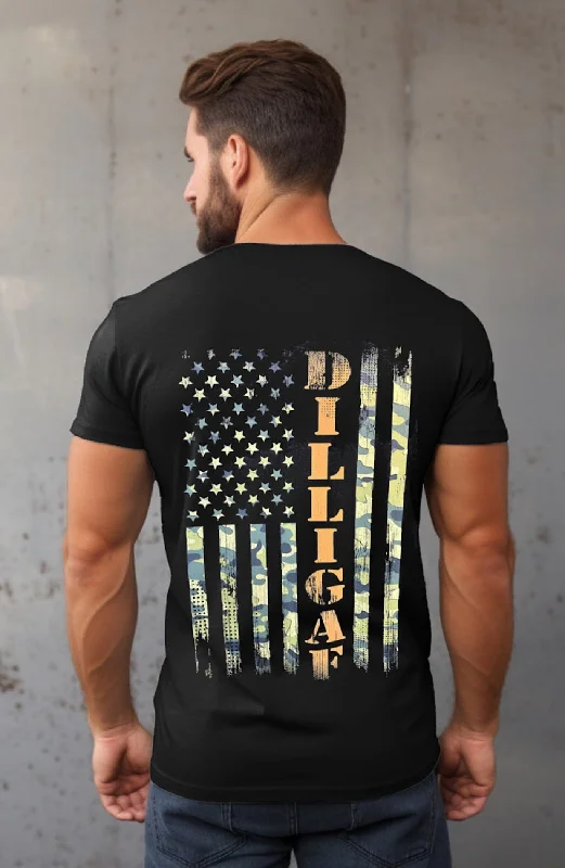 Exclusive Online Offer Patriotic Dilligaf Camo Tee