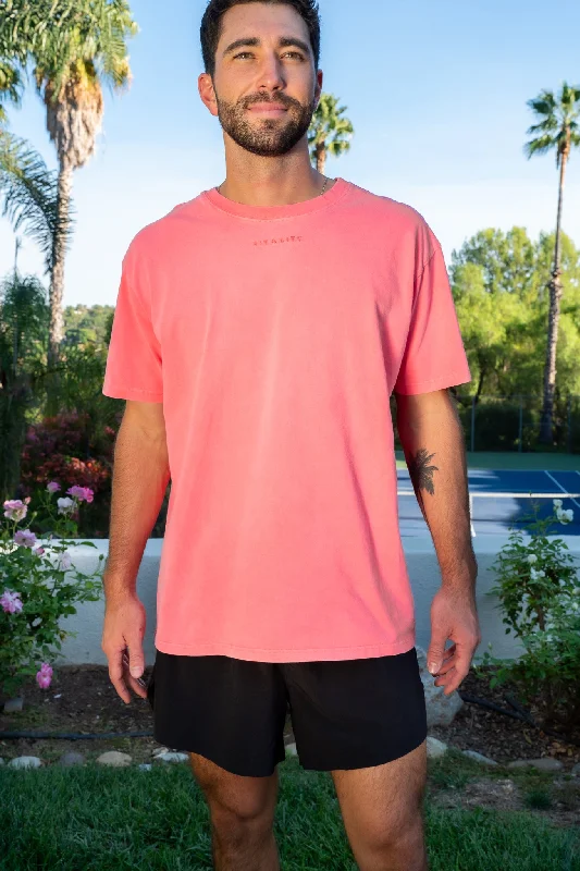 Markdowns Vitality Retro Uni Tee - Neon Coral