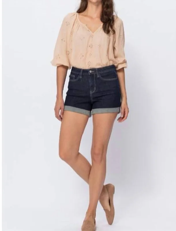 Quick Sale Roadtrip & Sunsets Short In Dark Blue