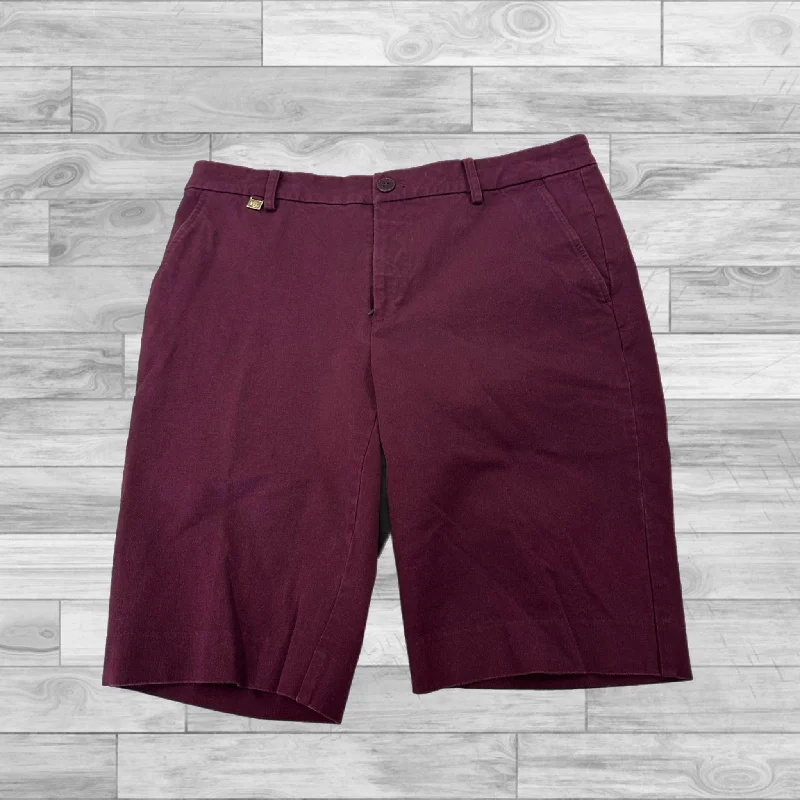 Factory Direct Sale Shorts By Lauren By Ralph Lauren In Purple, Size: 6