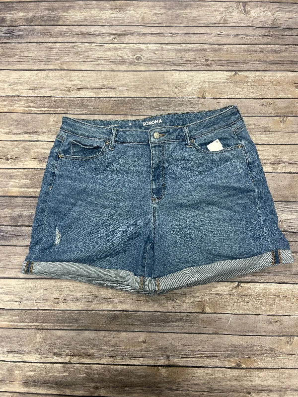 Crazy Deals Shorts By Sonoma In Blue Denim, Size: 18