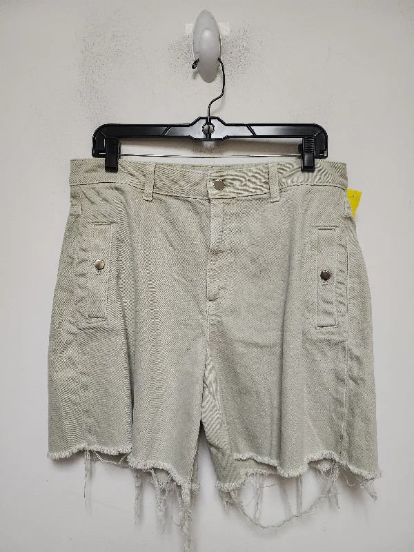 Stock Clearance Shorts By Zara In Green Denim, Size: 10