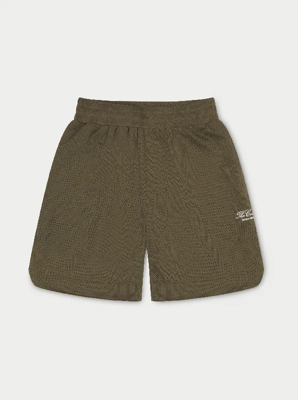 Members Only AIRTEX PANELLED SHORTS - KHAKI