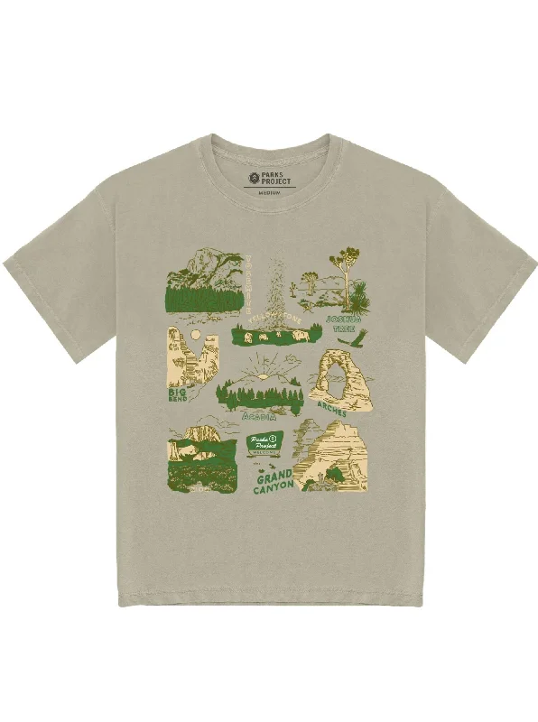 Big Discounts National Park Welcome Tee - Khaki