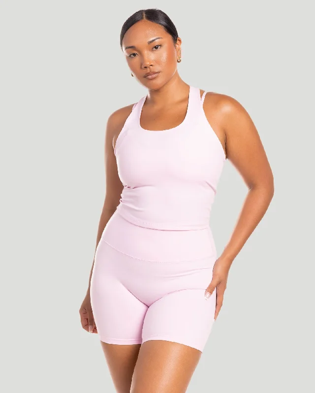 Discount Deals Aura Racer Tank - Blush Pink