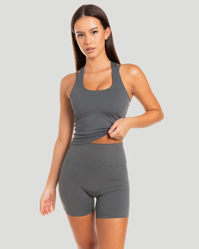 Extra Savings Aura Racer Tank - Cloud Grey