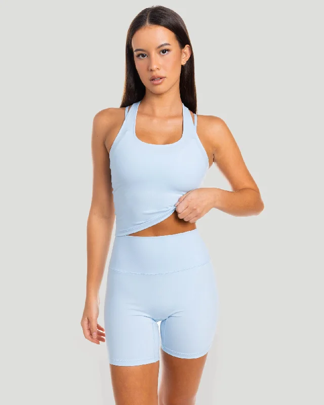 Daily Deals Aura Racer Tank - Sky Blue