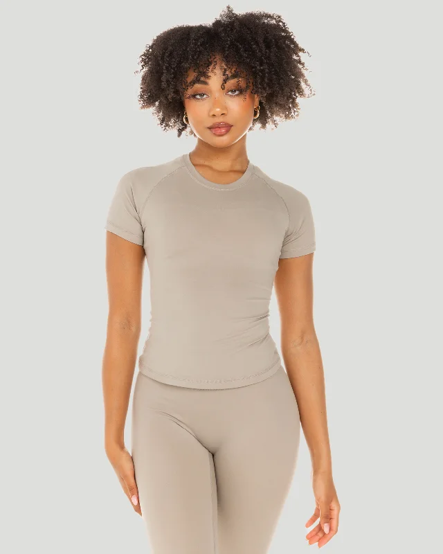 Warehouse Sale Aura Tee - Vintage Khaki