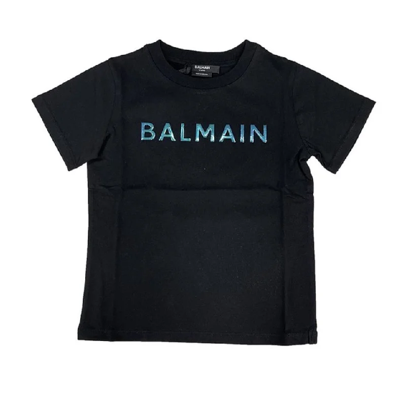 Friends and Family Sale Black T-Shirt With Rubberized Logo