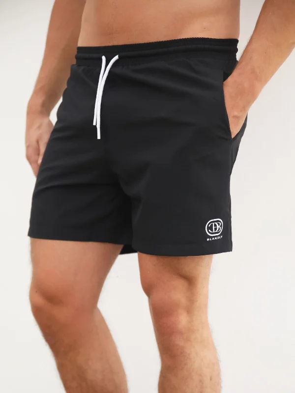 Year-End Sale Initial Swim Shorts - Black