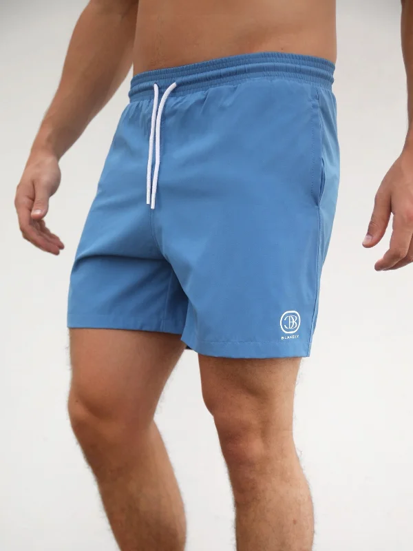 Instant Discount Initial Swim Shorts - Light Blue