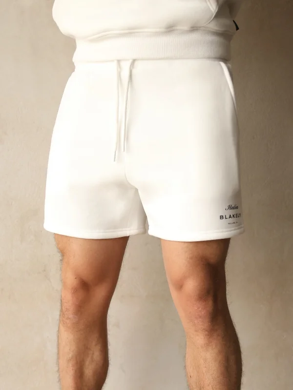 Final Markdown Italia Relaxed Jogger Shorts - Flat White