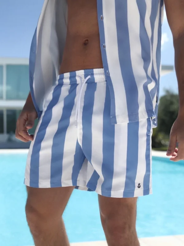 Hot Deal Riccardo Swim Shorts - Light Blue