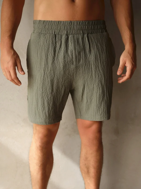 Don't Wait Salvatore Shorts - Khaki