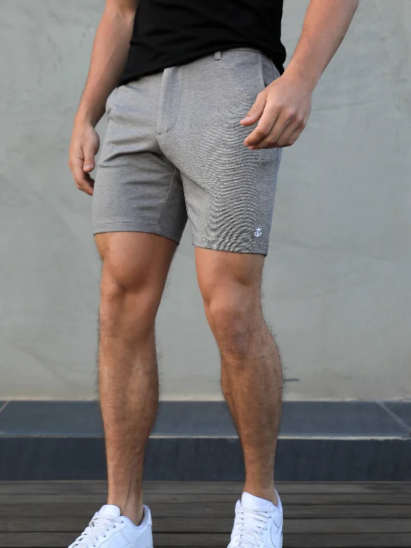 Hurry In Sorrento Stretch Fit Shorts - Brown